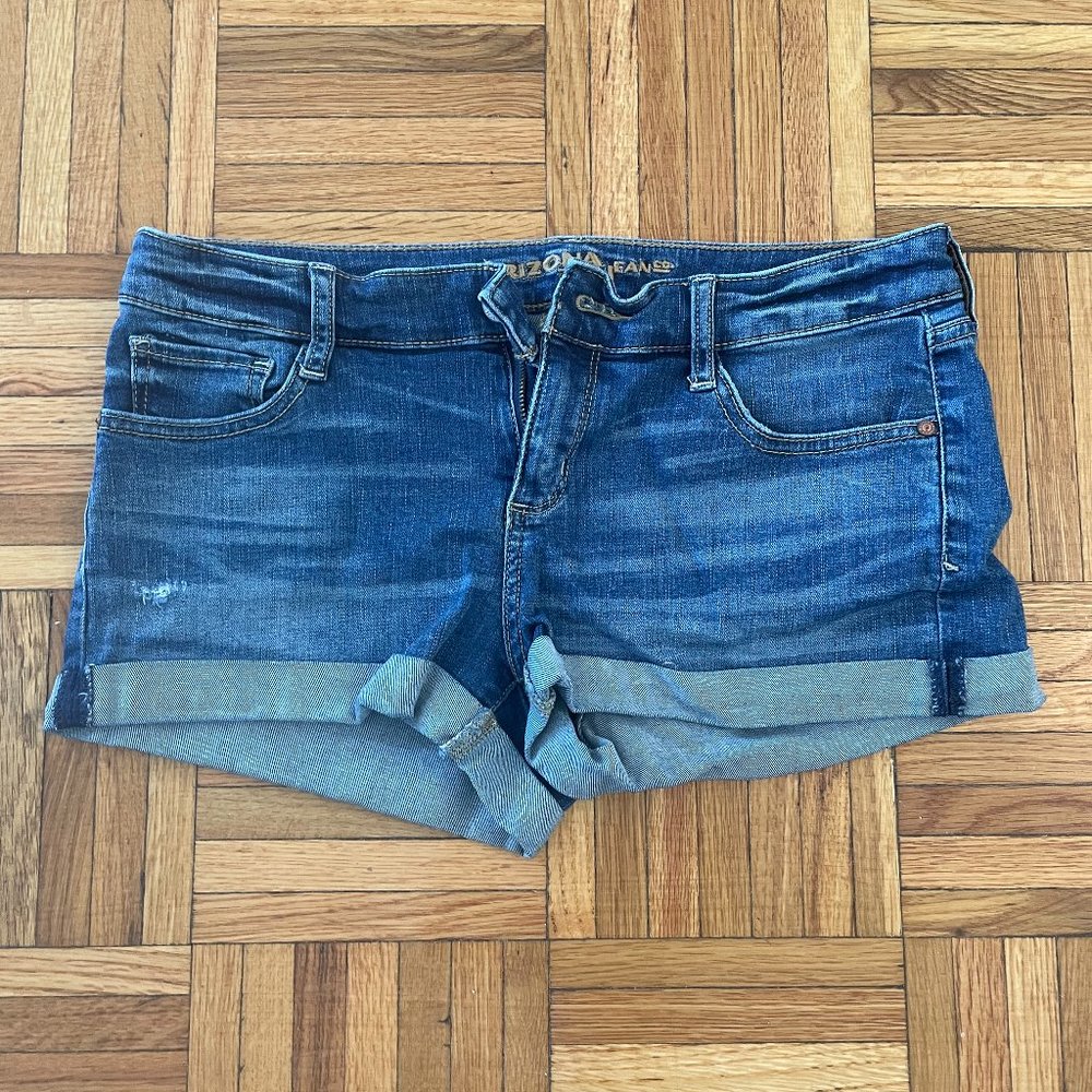 Cuffed Jean Shorts, size 7